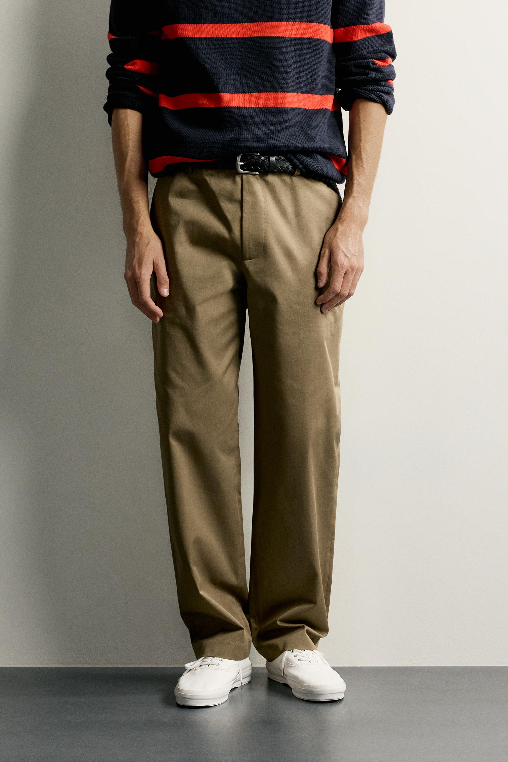 STRAIGHT-FIT PANTS